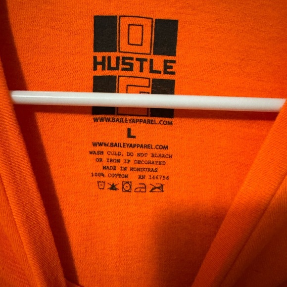 Hustle Bailey Apparel Orange Blessed Graphic Tee Our Lady of Guadalupe - Picture 2 of 5